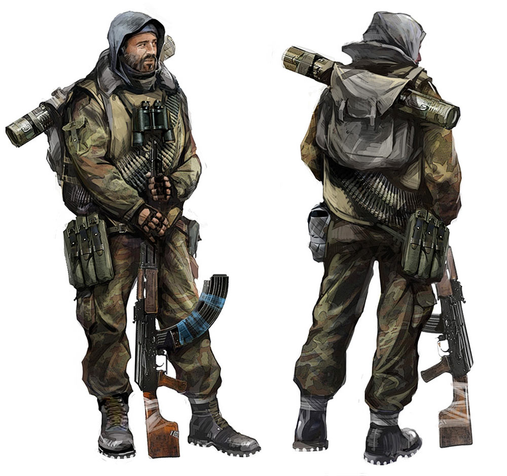 Stalker Concept Art from Metro 2033