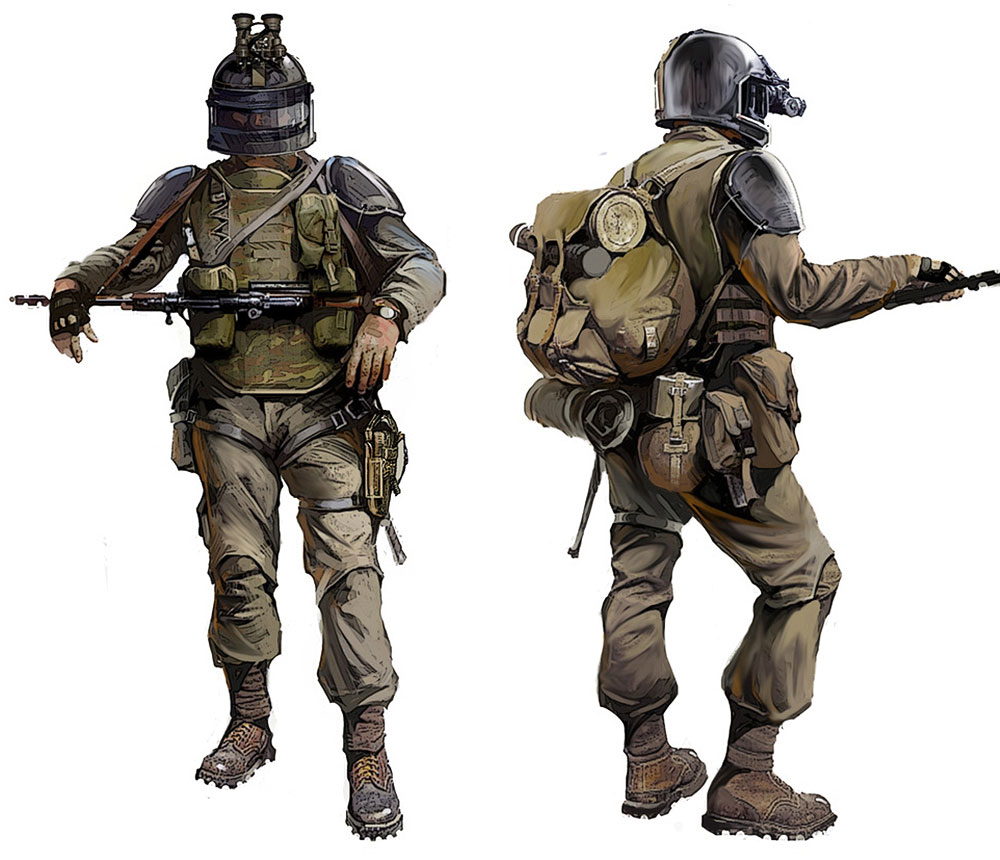 Stalker Concept Art from Metro 2033