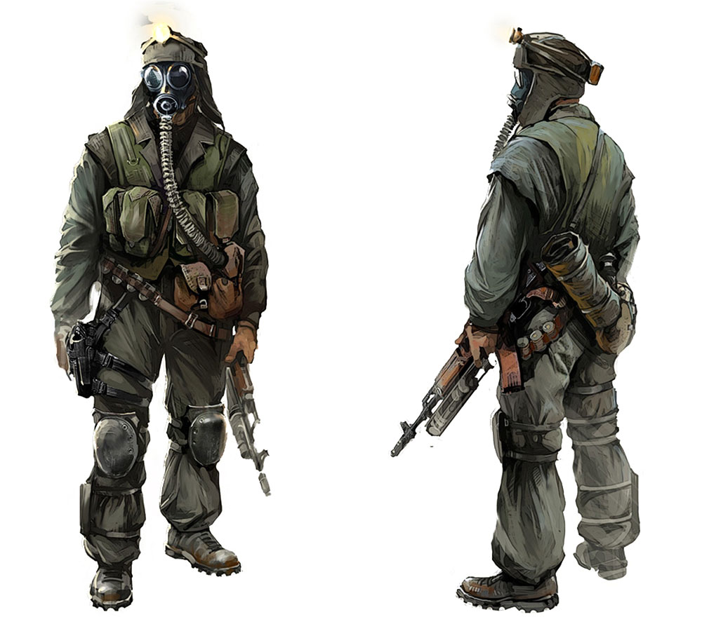 Stalker Concept Art from Metro 2033