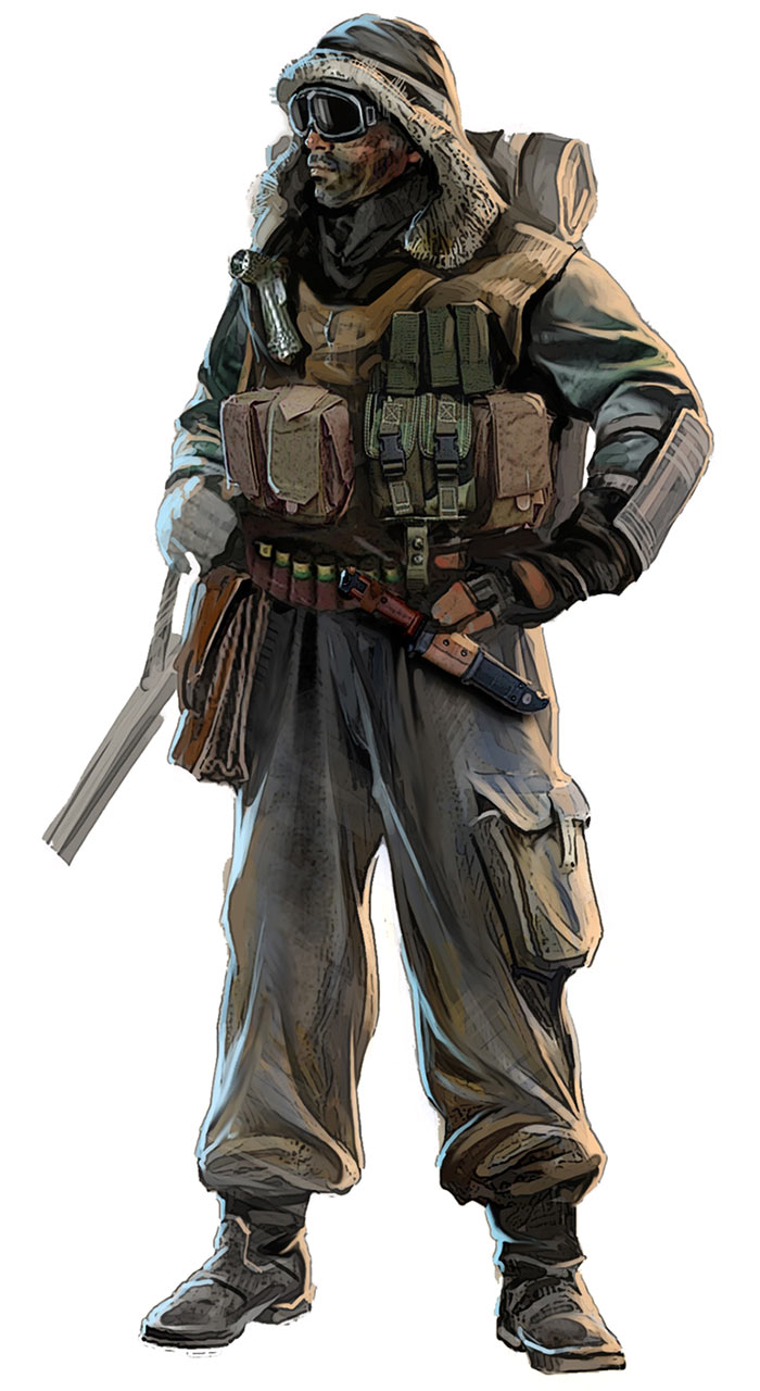 Stalker Concept Art from Metro 2033