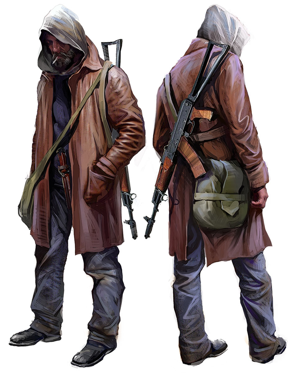 Stalker Concept Art from Metro 2033