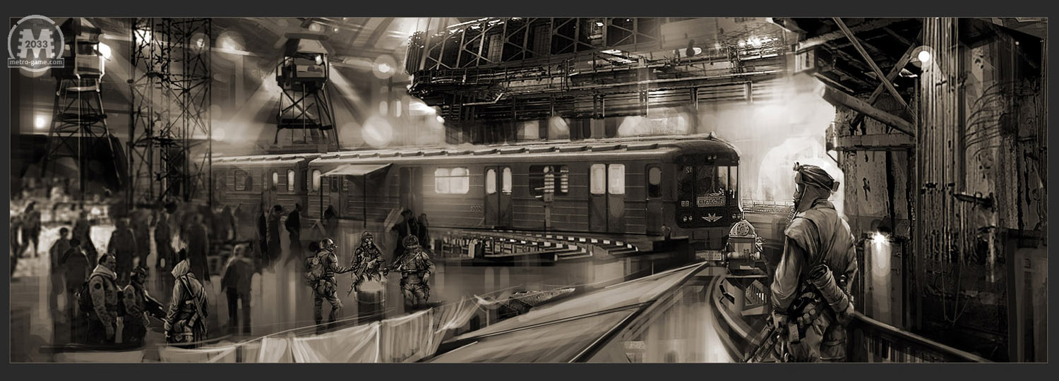 Subway Cars Art from Metro 2033