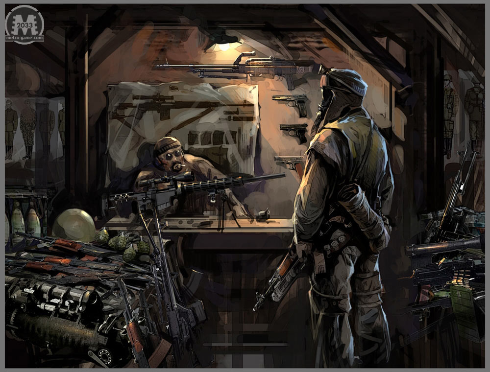 Weapon Dealer Art from Metro 2033