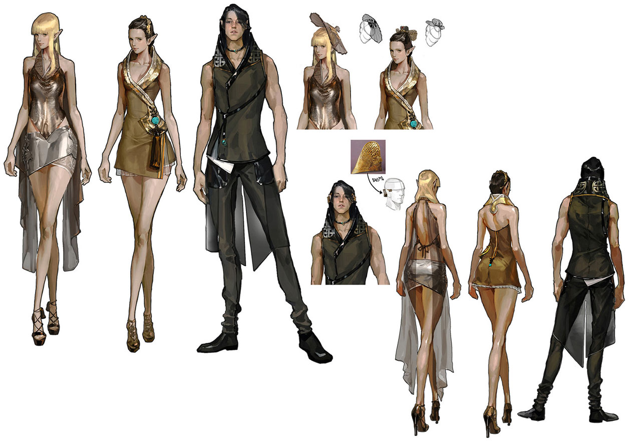 Clothing Designs Art from Mabinogi II: Arena