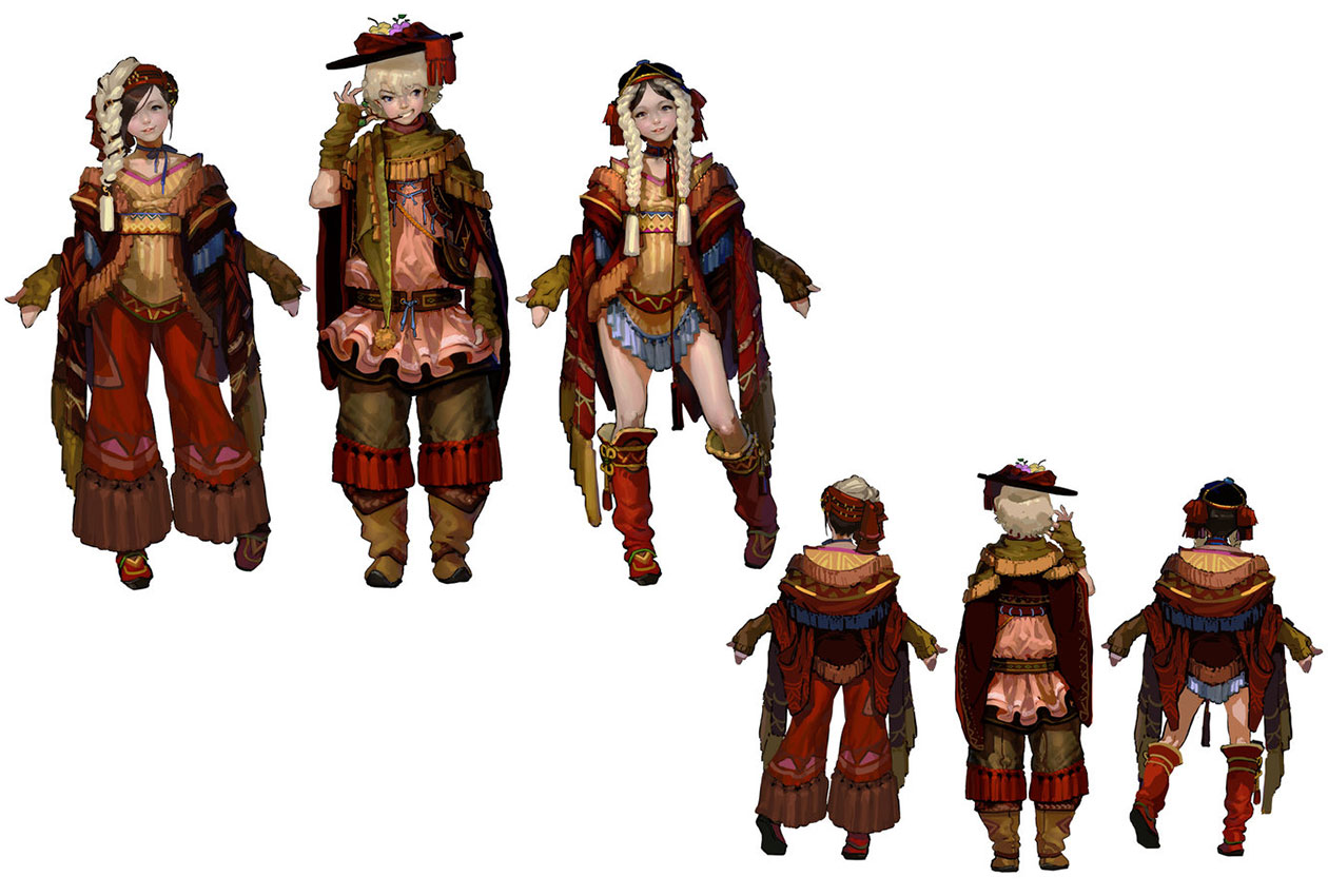 Clothing Designs Art from Mabinogi II: Arena