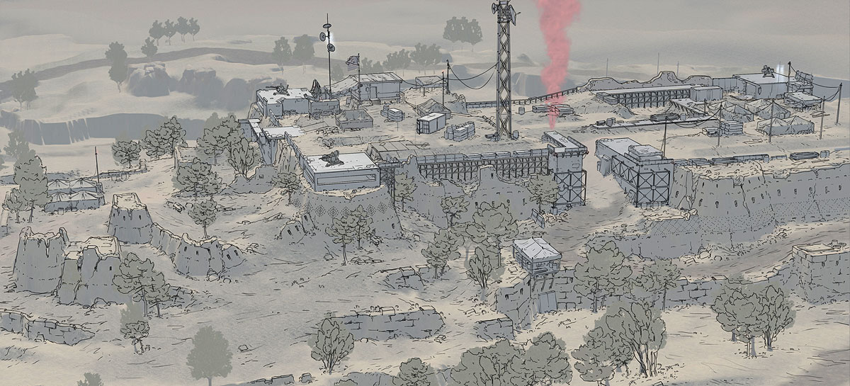 Camp Sketch from Metal Gear Online