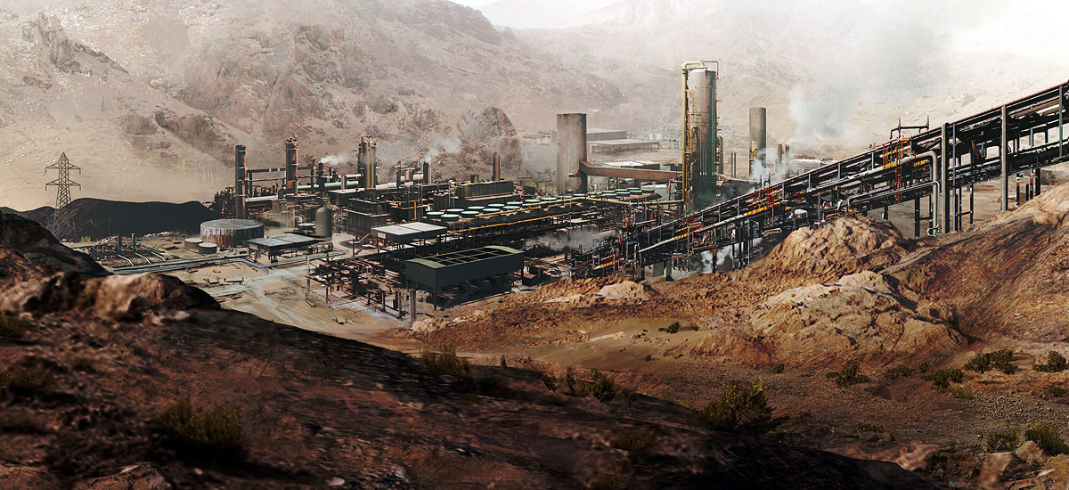 Compound Concept Art from Metal Gear Online