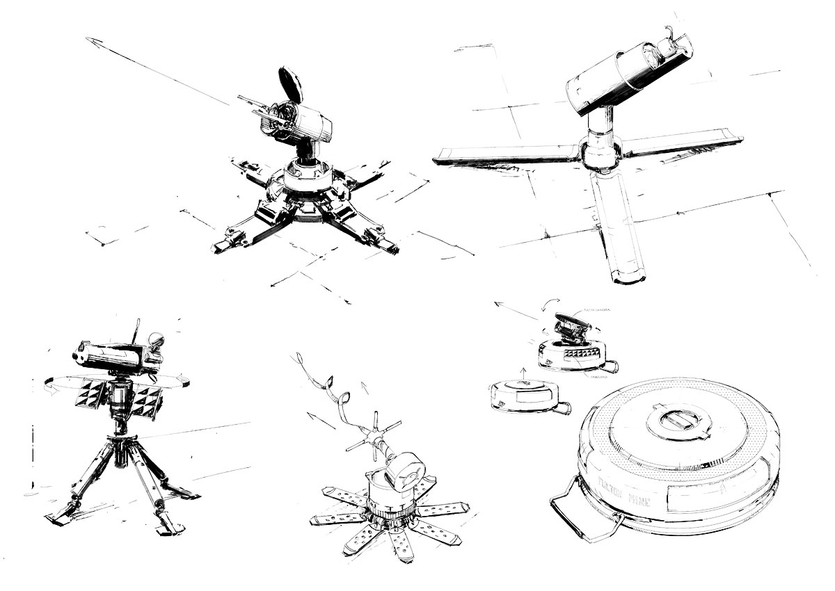 Mechanics Sketch from Metal Gear Online