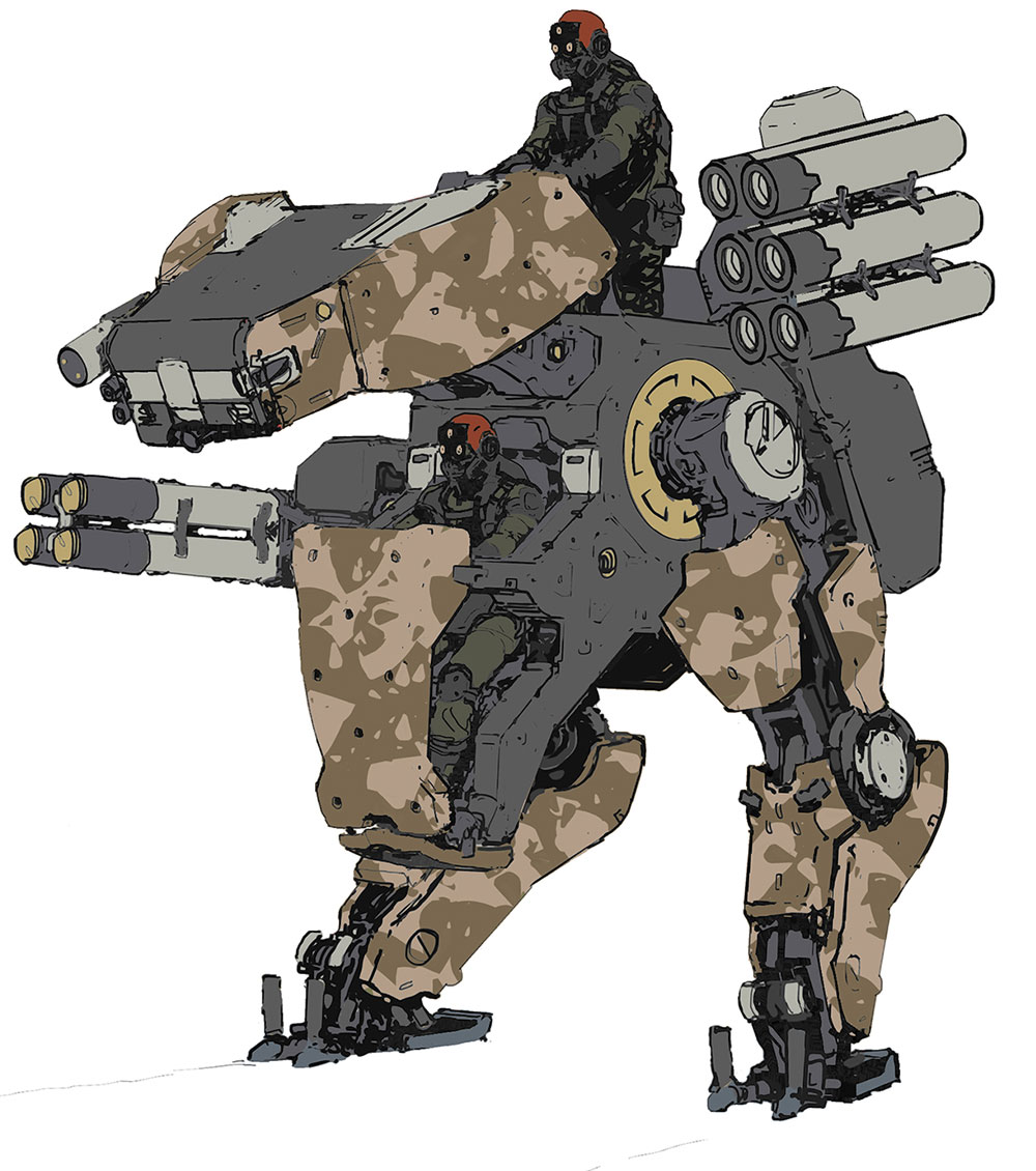 Metal Gear Brown Camo Art from Metal Gear Online