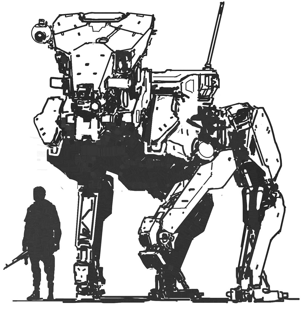 Metal Gear Size Comparison Art from Metal Gear Online