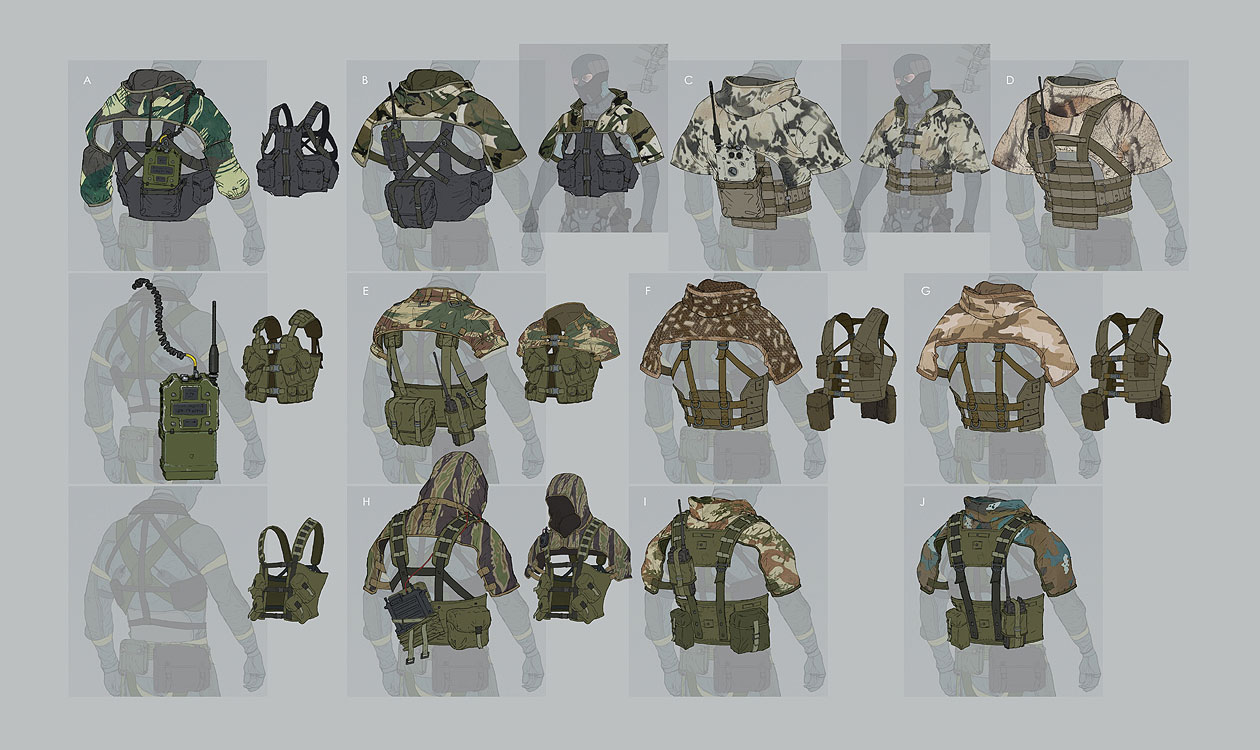 Shoulder Coverings Art from Metal Gear Online