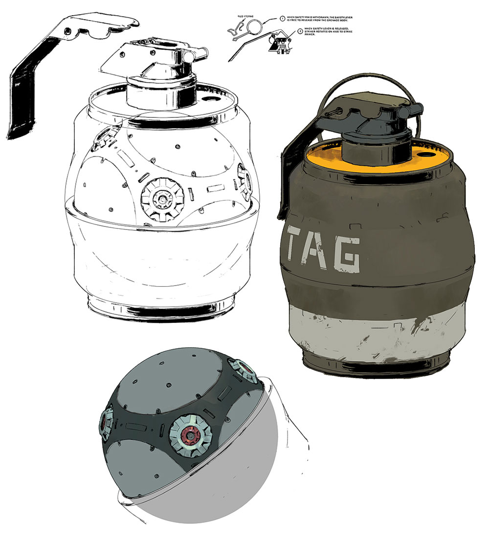 Tag Grenade Art from Metal Gear Online