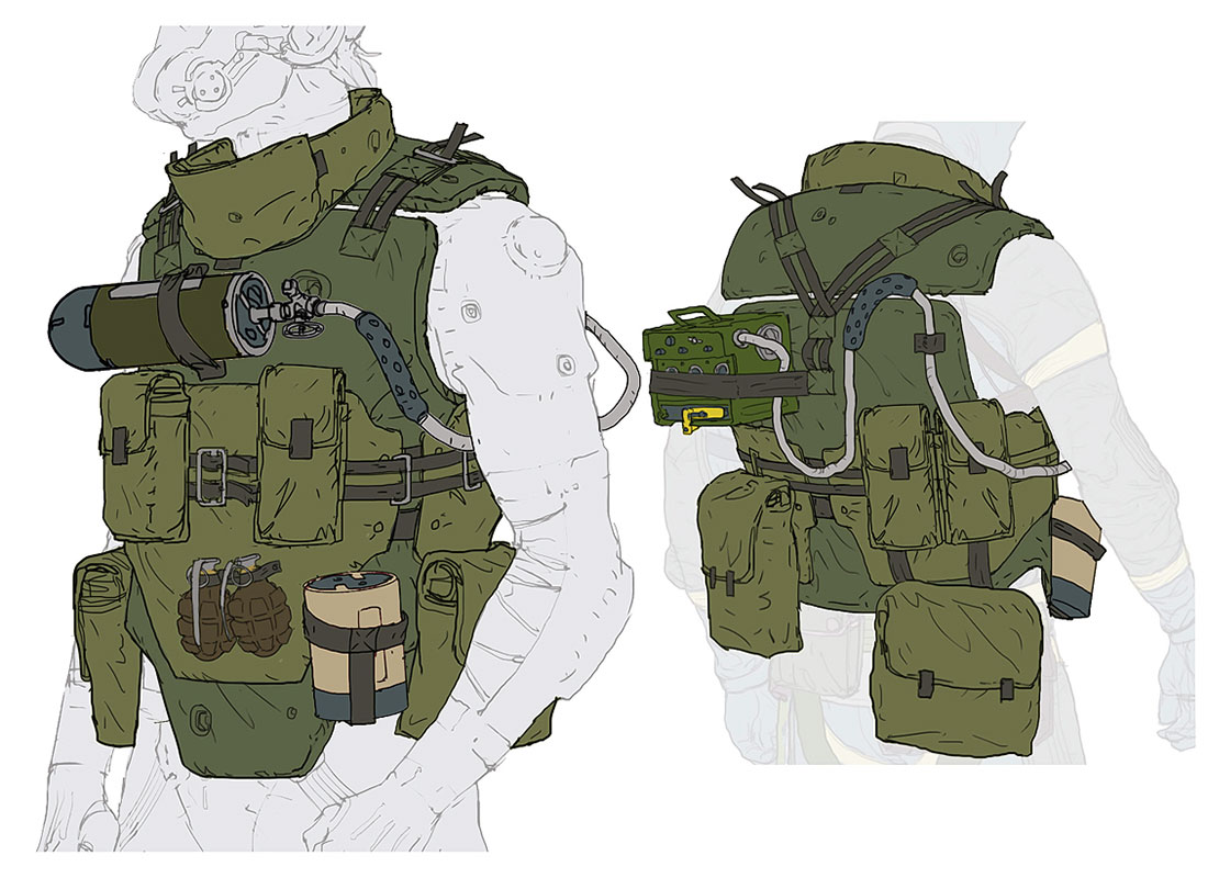 Vest Concept Art from Metal Gear Online