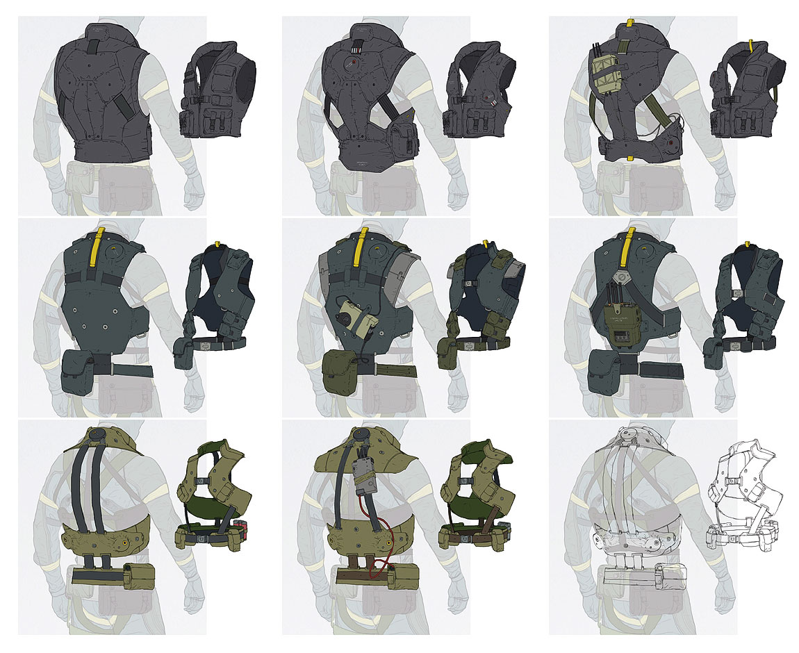 Vest Designs, Backside Art from Metal Gear Online