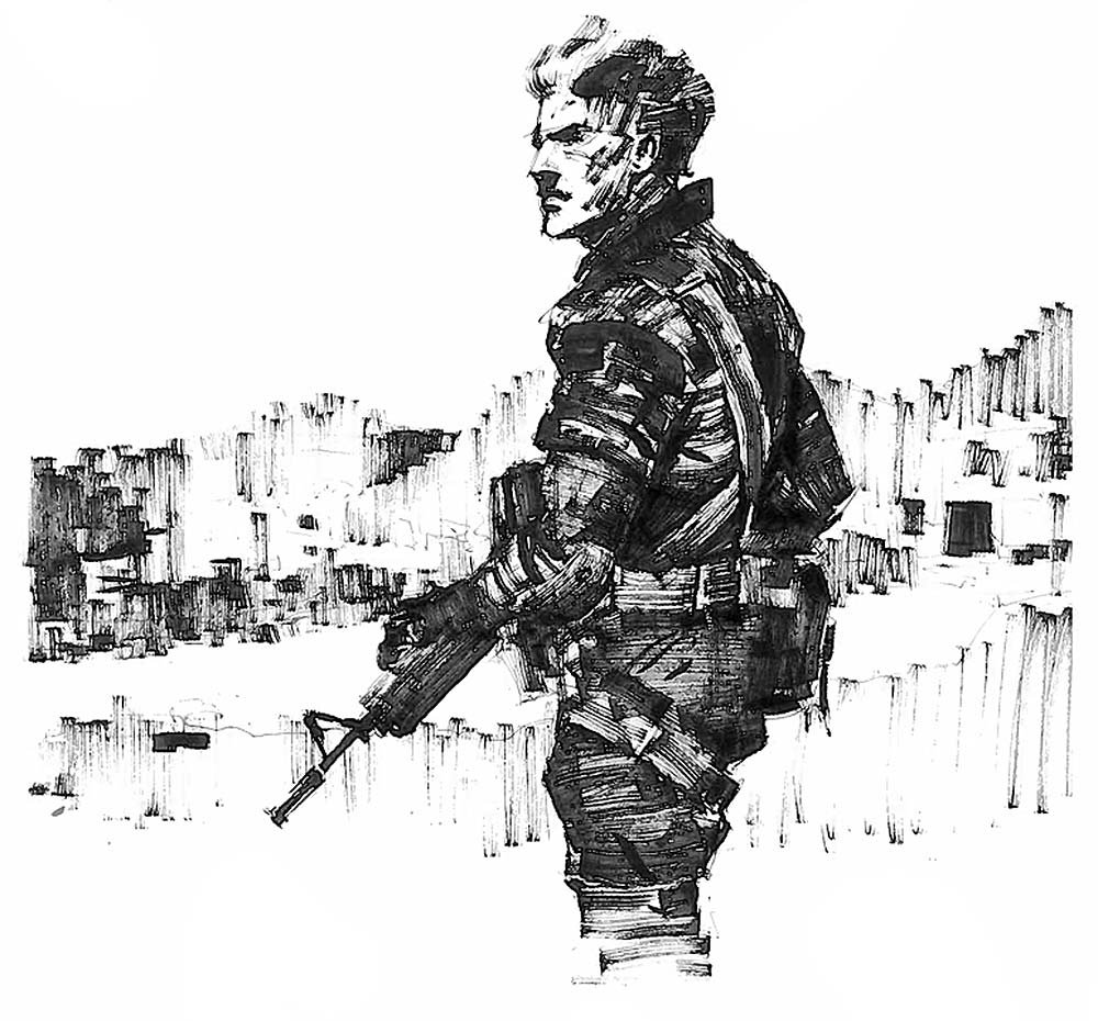 Young Snake Art from Metal Gear Online