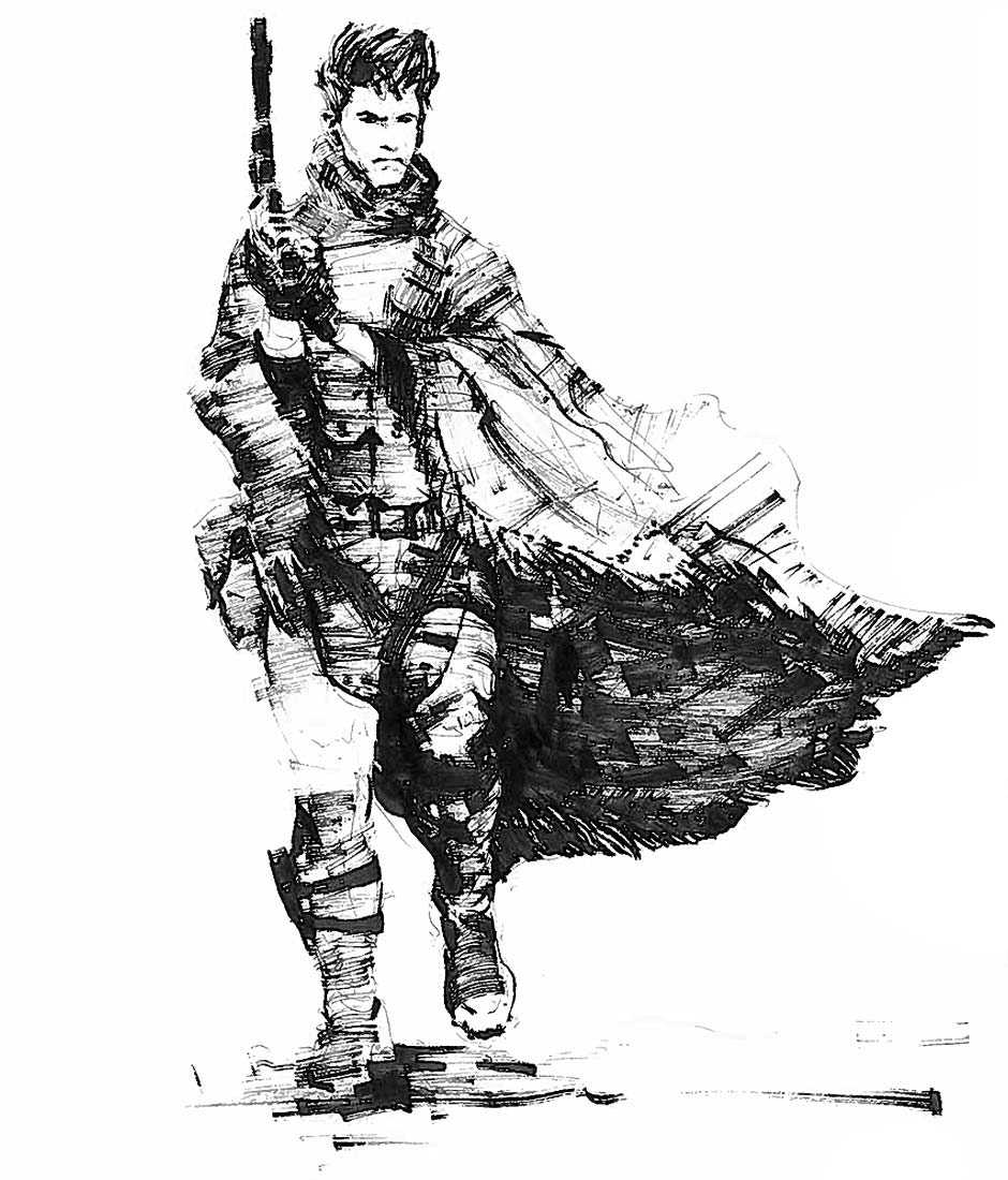 Young Snake Art from Metal Gear Online