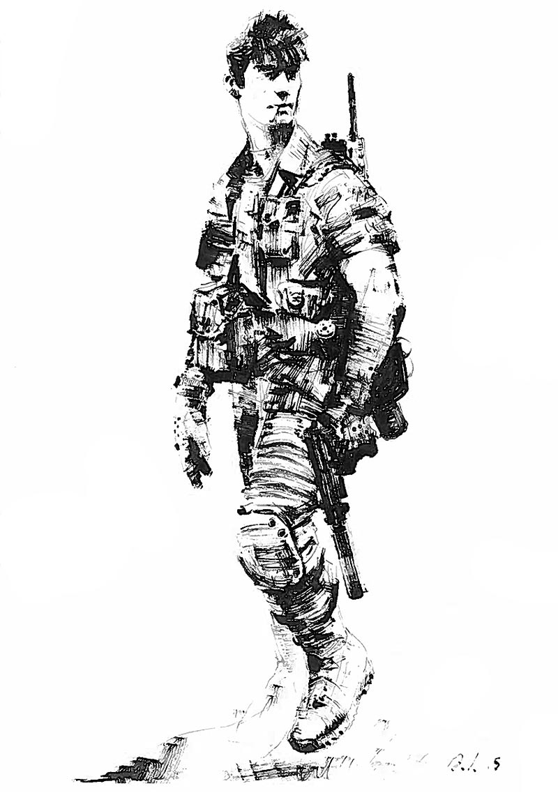 Young Snake Art from Metal Gear Online