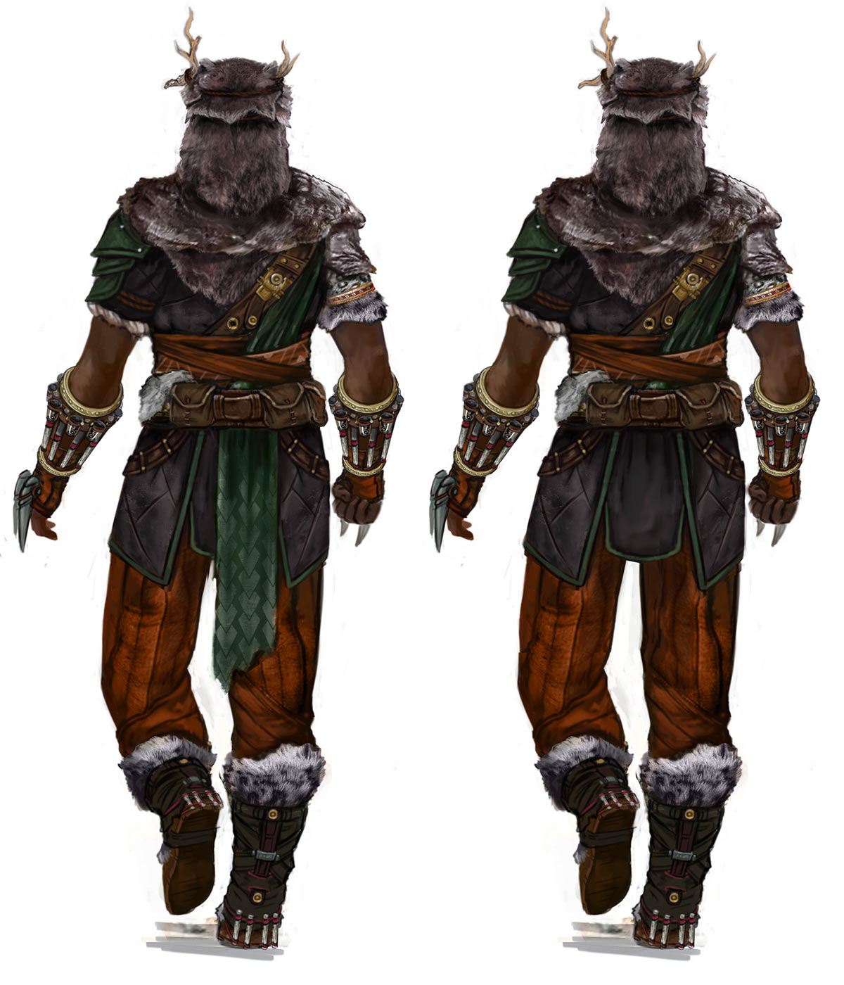 Beastmaster Variant Back Art from Nosgoth