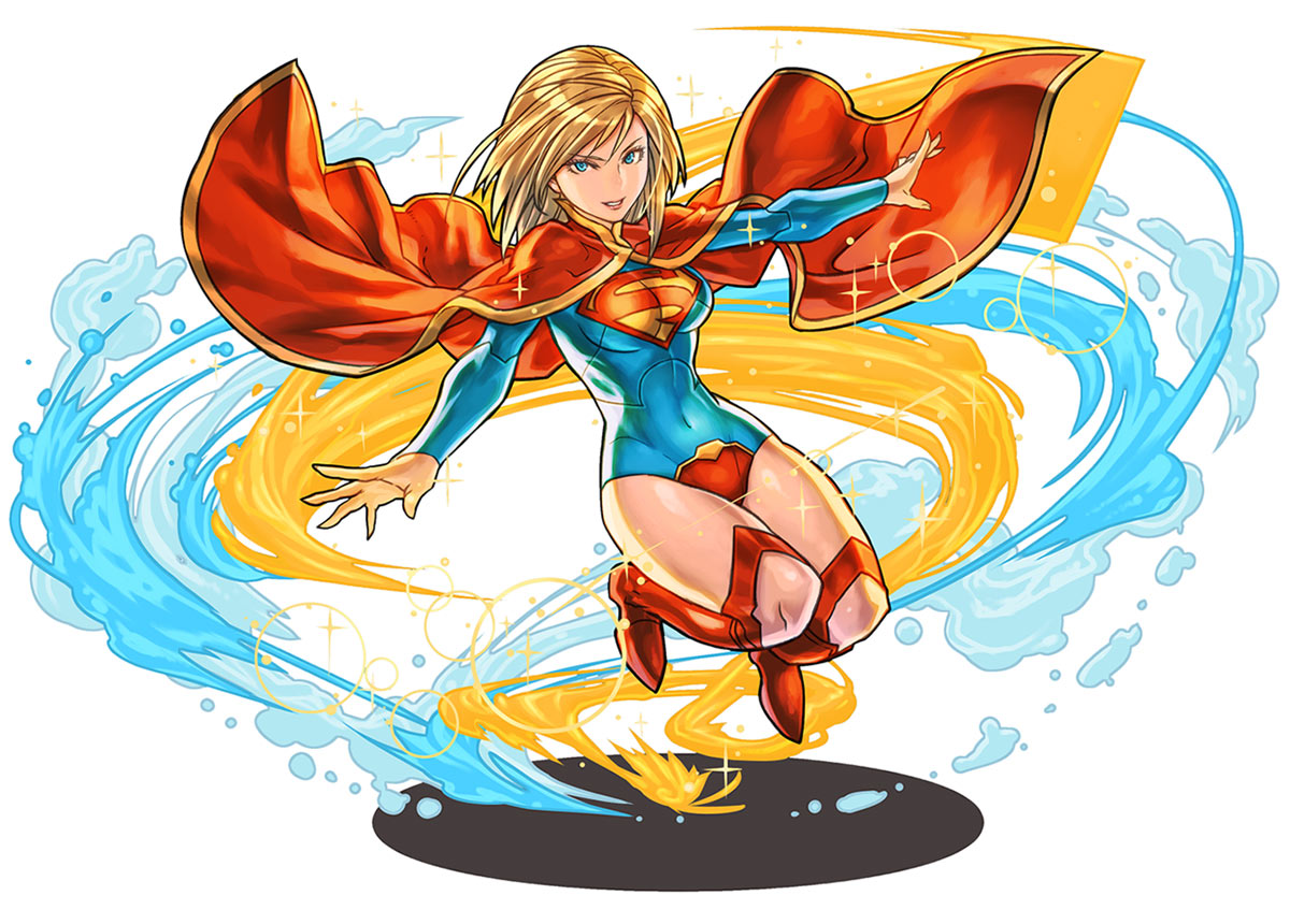 Supergirl Art from Puzzle & Dragons