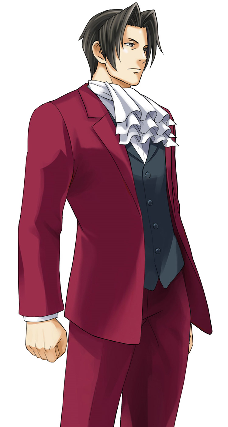 Miles Edgeworth Art from Project X Zone 2