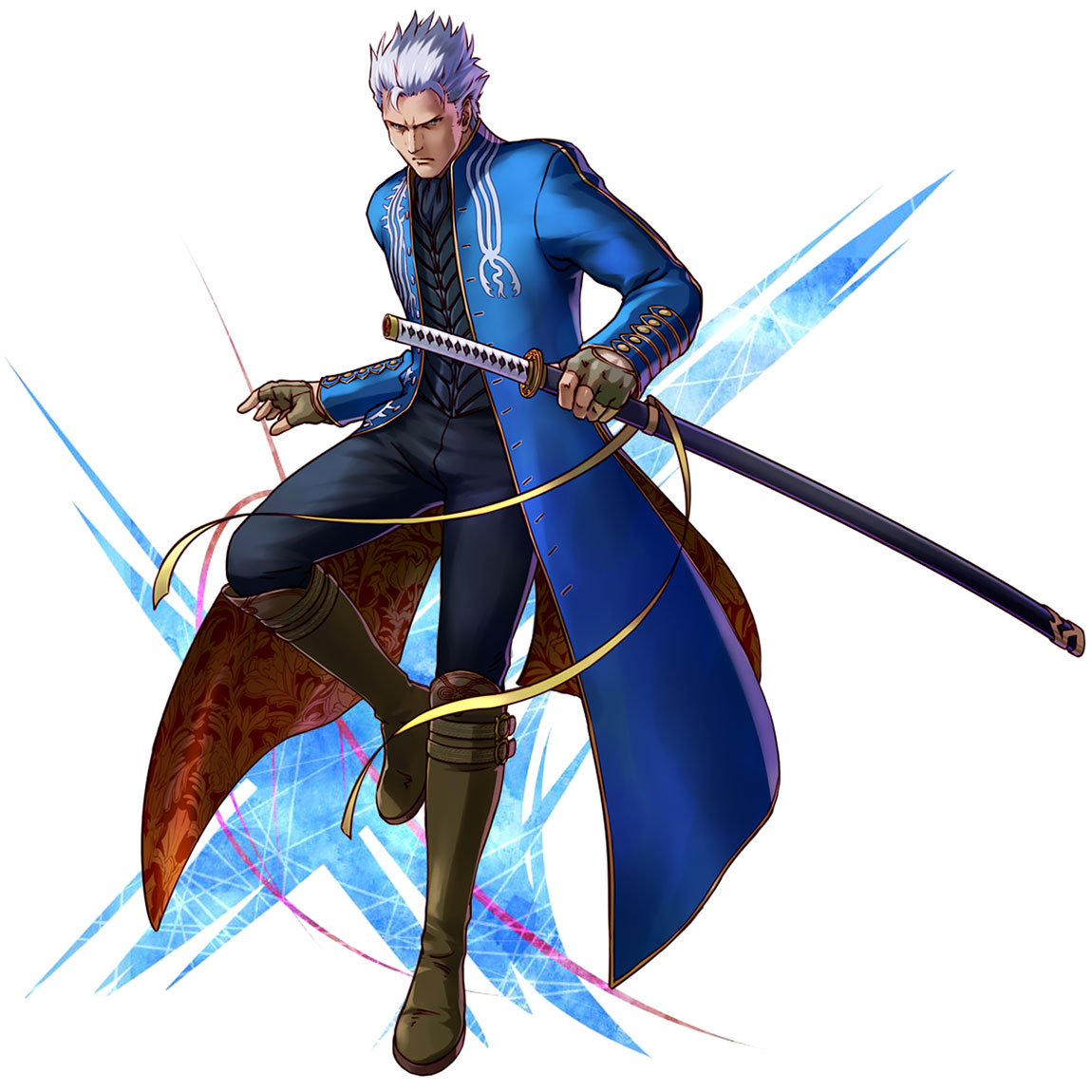 Vergil Art from Project X Zone 2