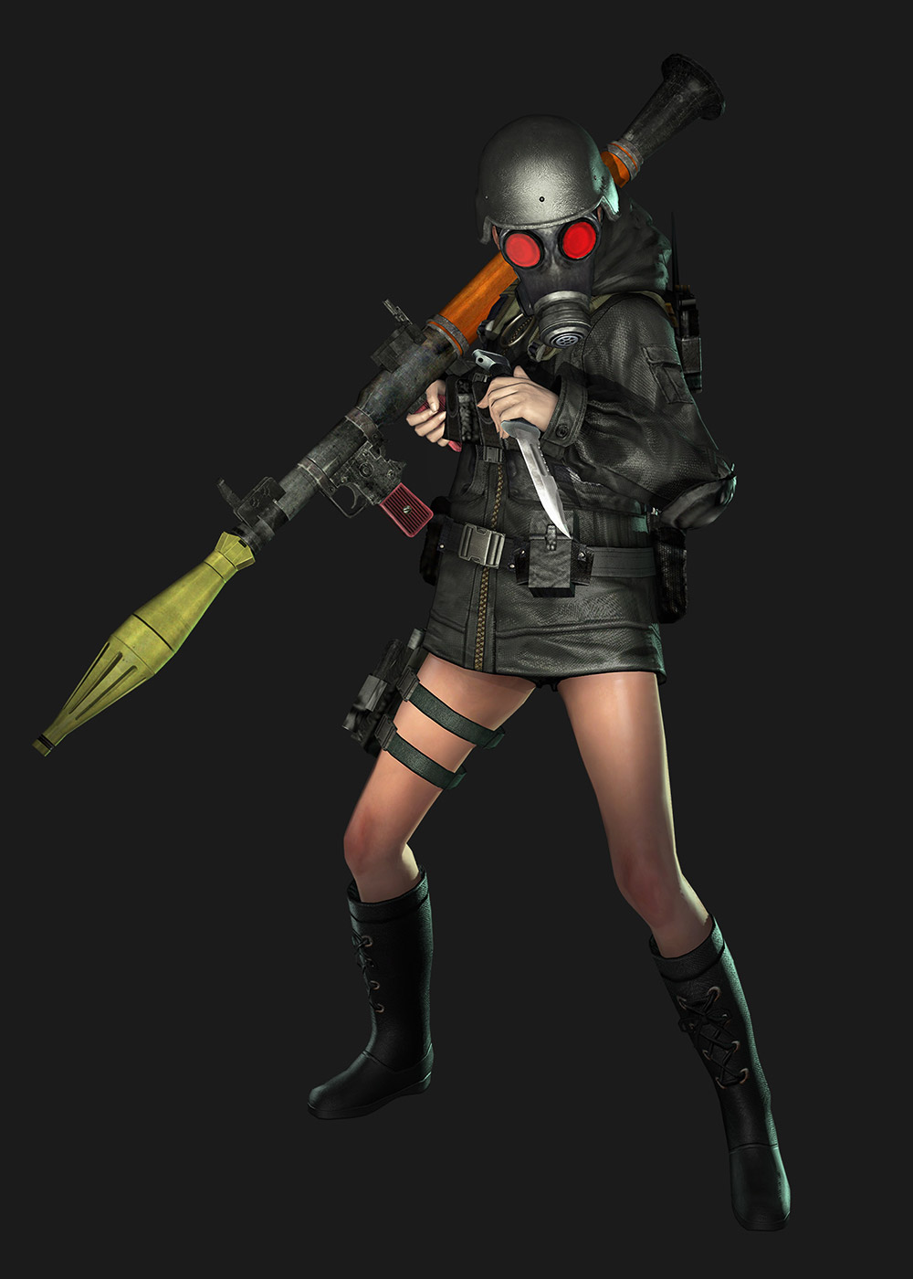 Lady Hunk Art from Resident Evil: Revelations 2