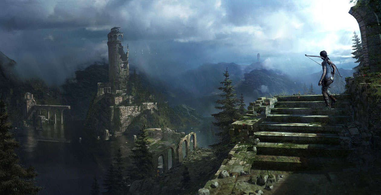 Aqueduct Vista Art from Rise of the Tomb Raider
