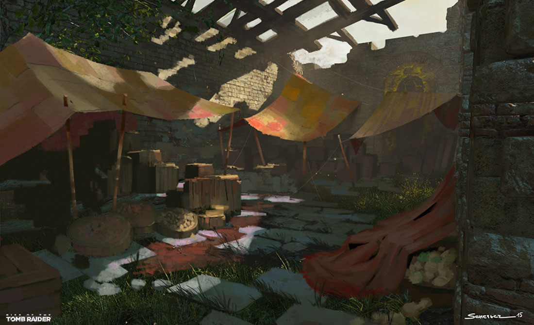 Byzantine Ruins Courtyard Store Art from Rise of the Tomb Raider