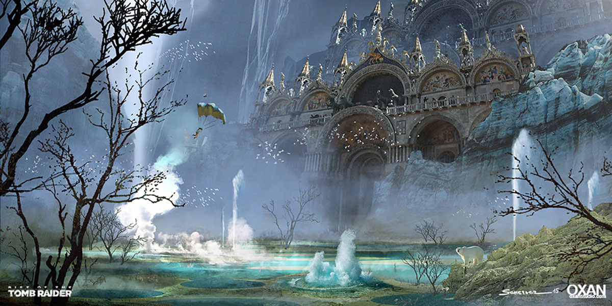 Geothermal Marsh Art from Rise of the Tomb Raider