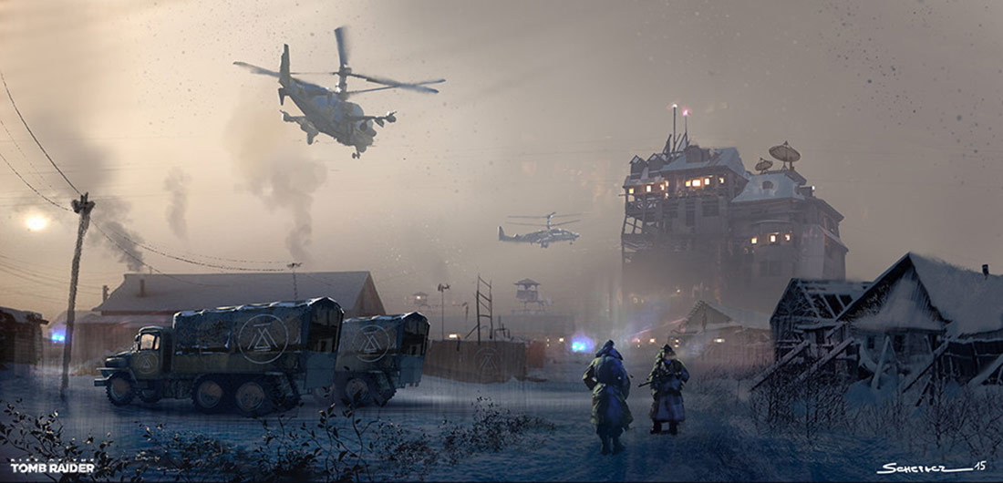 Gulag Escape Art from Rise of the Tomb Raider