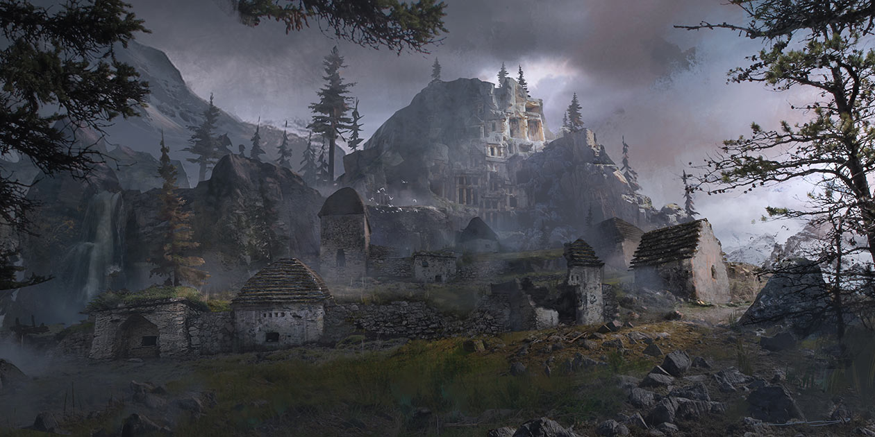 Russian Village Art from Rise of the Tomb Raider