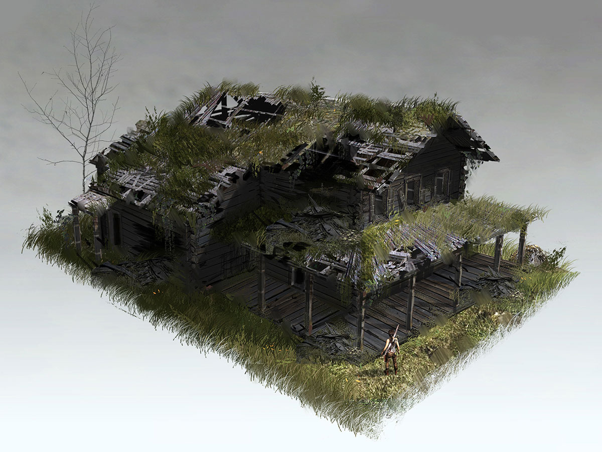 Village Building Design Art from Rise of the Tomb Raider