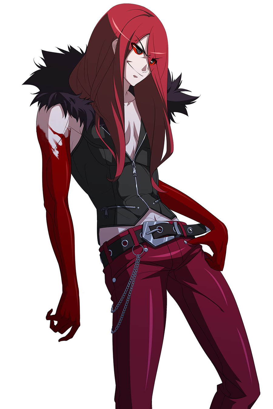 Carmine Portrait Art from Under Night In-Birth