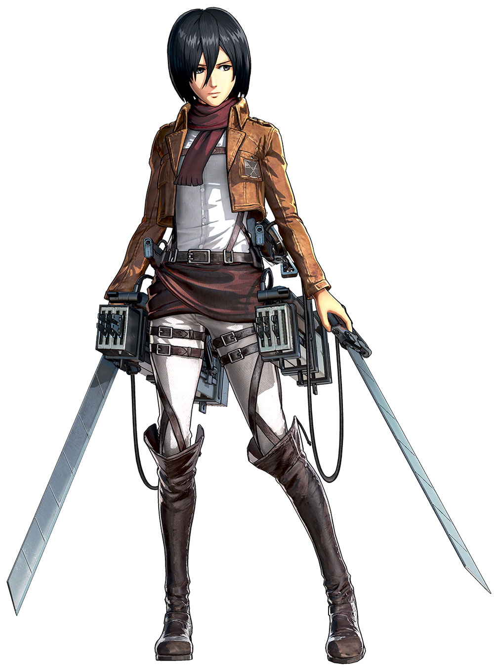 Mikasa Ackerman Character Art from Attack on Titan: Wings of Freedom