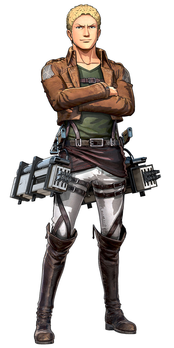 Reiner Braun Character Art from Attack on Titan: Wings of Freedom