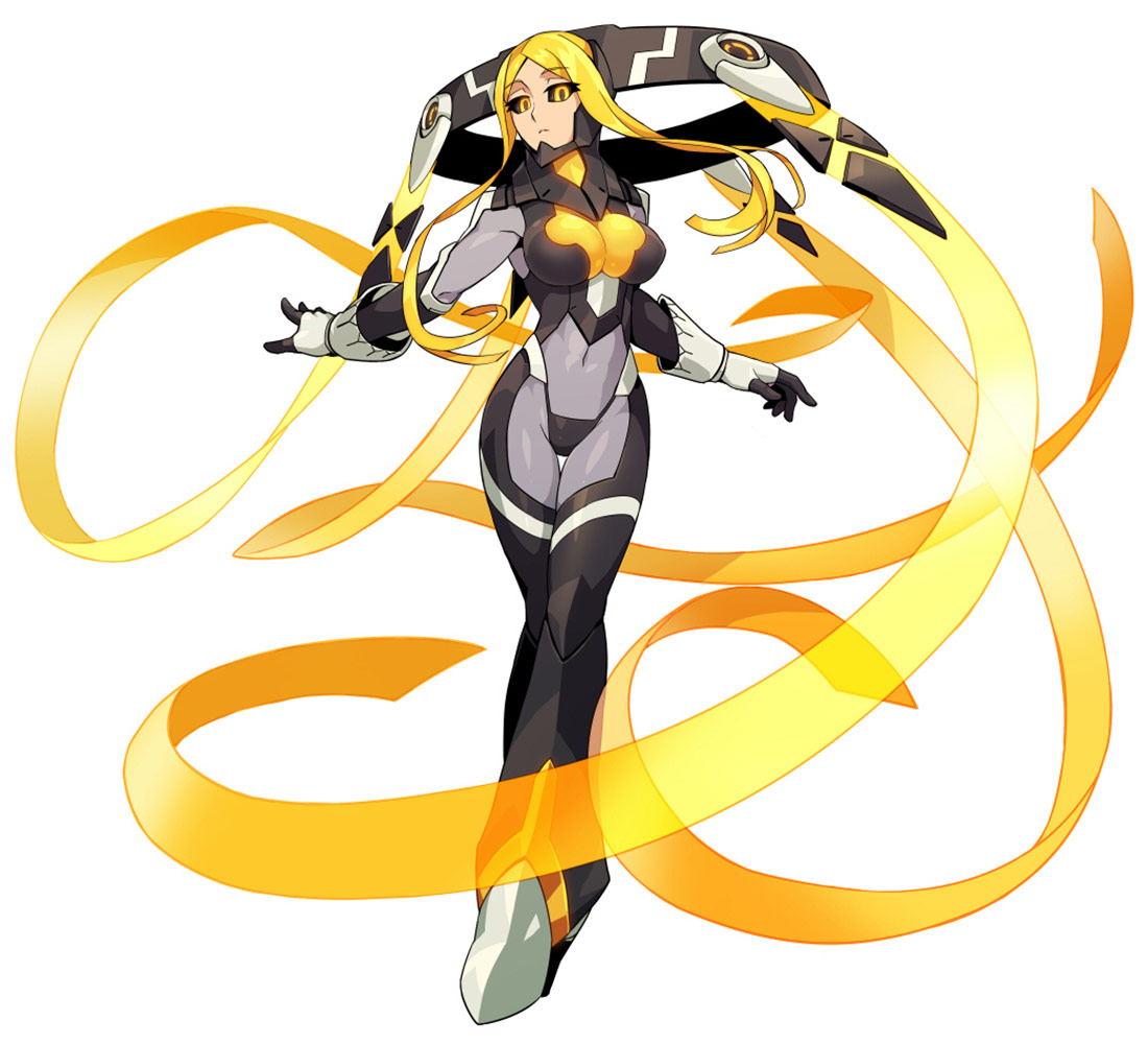 Desna Powered Up Character Art from Azure Striker Gunvolt 2