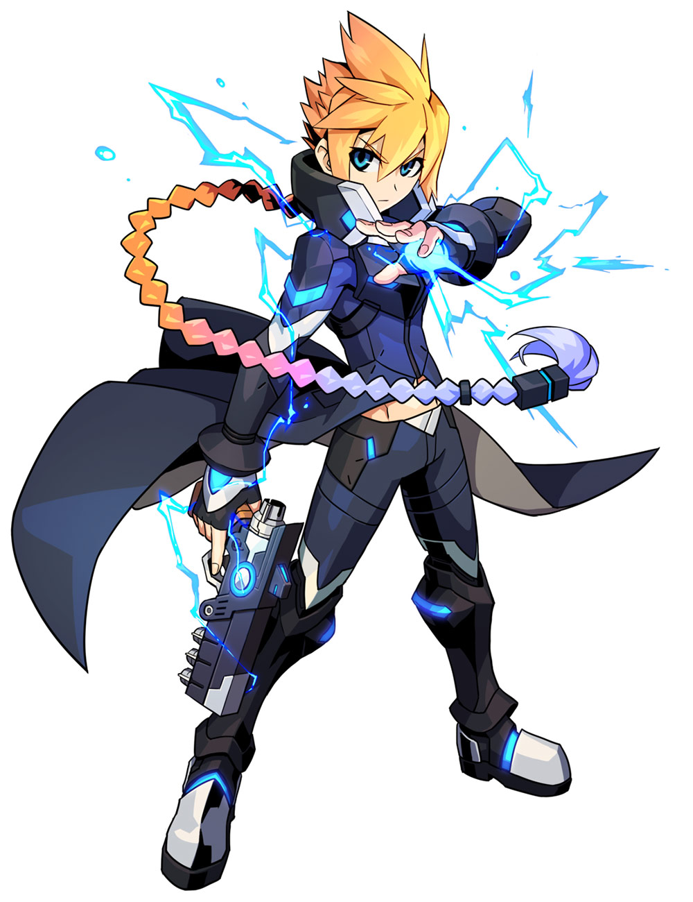 Gunvolt Character Art from Azure Striker Gunvolt 2