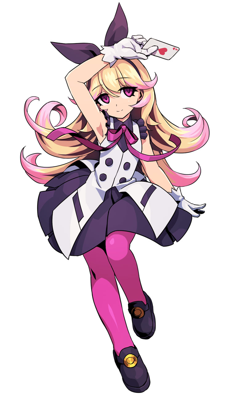 Mysterious Girl Character Art from Azure Striker Gunvolt 2