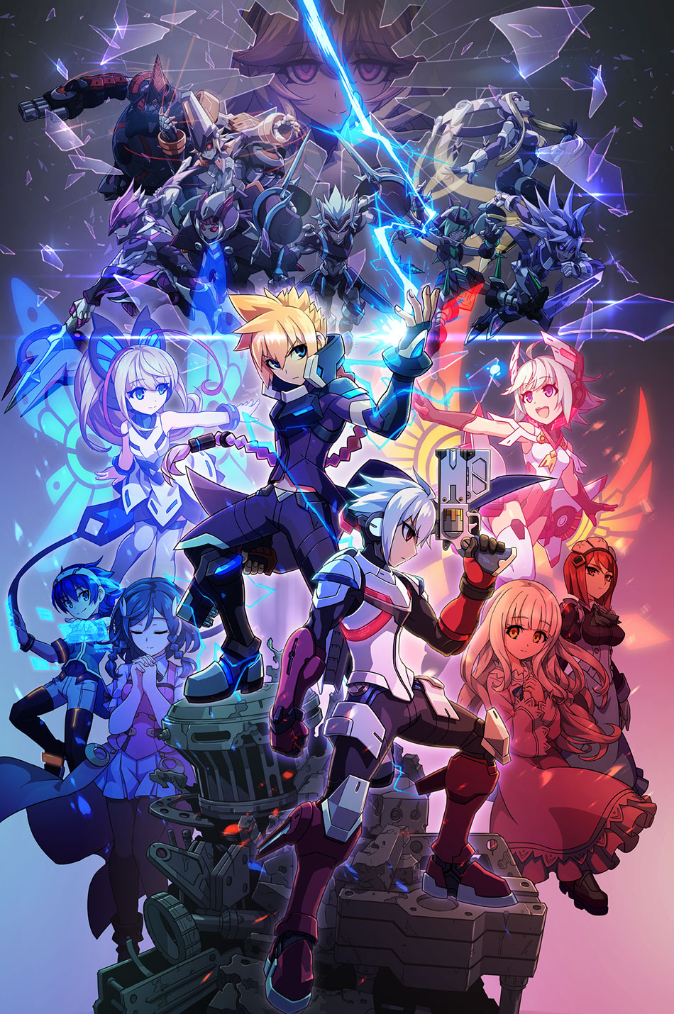 Poster Art from Azure Striker Gunvolt 2