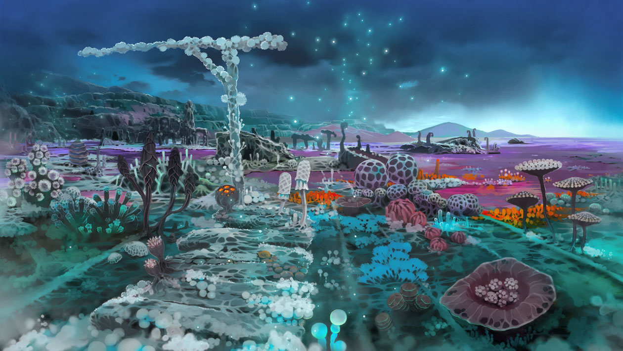 Fungus Landscape Art from Atelier Shallie Plus: Alchemists of the Dusk Sea