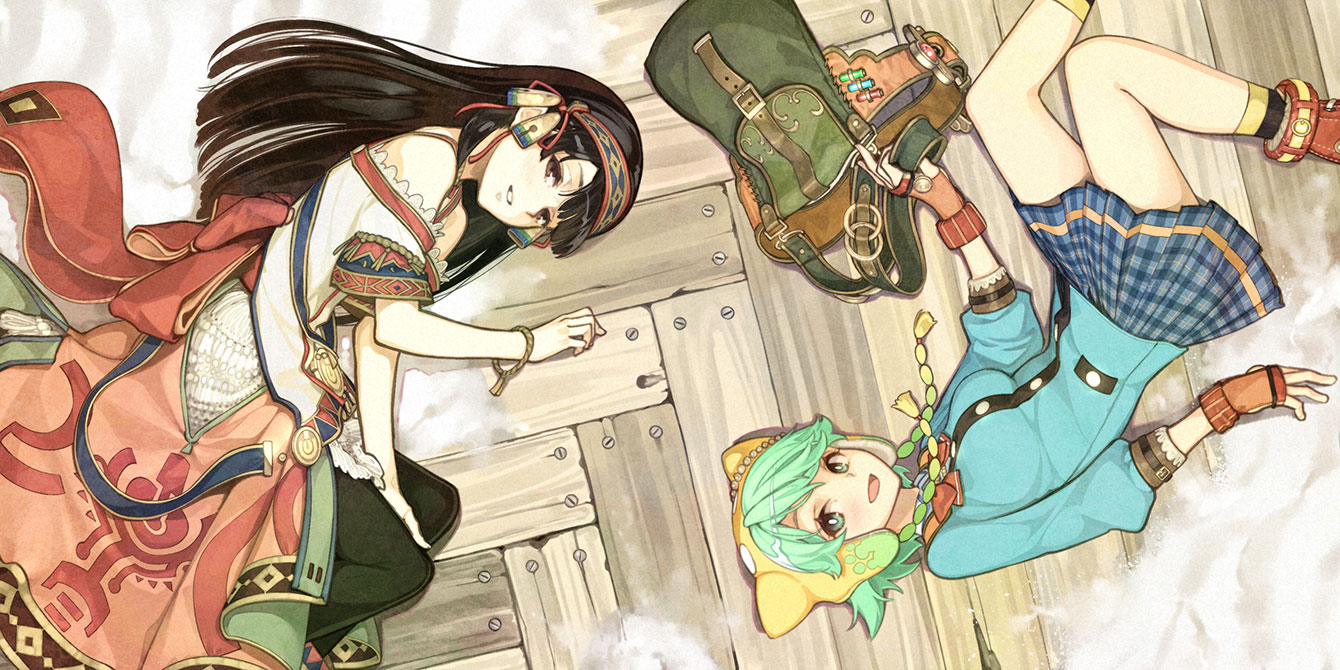 Shallistera & Shallotte Illustration from Atelier Shallie Plus: Alchemists of the Dusk Sea