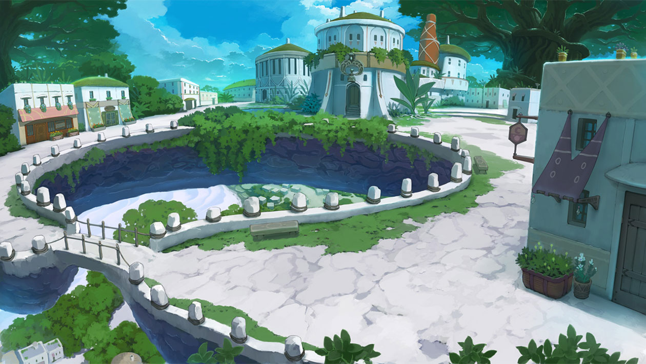 Town Art from Atelier Shallie Plus: Alchemists of the Dusk Sea