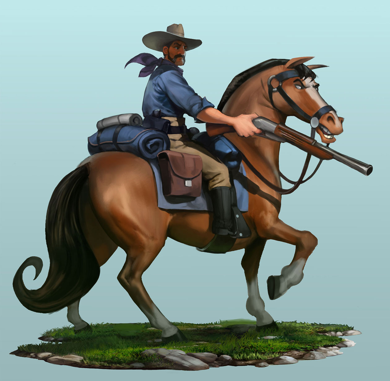 American Rough Rider Art from Civilization VI