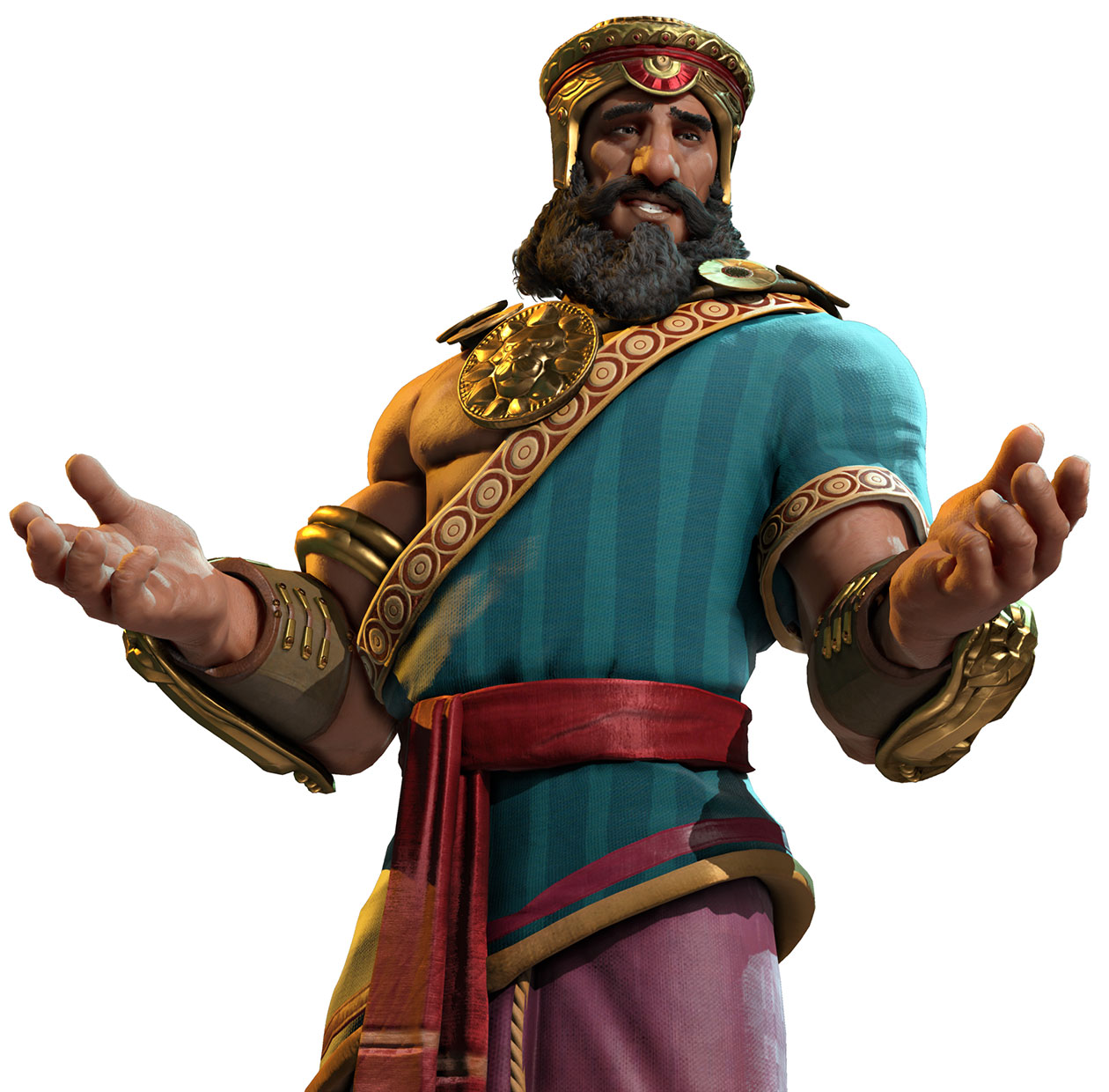 Gilgamesh Character Art from Civilization VI