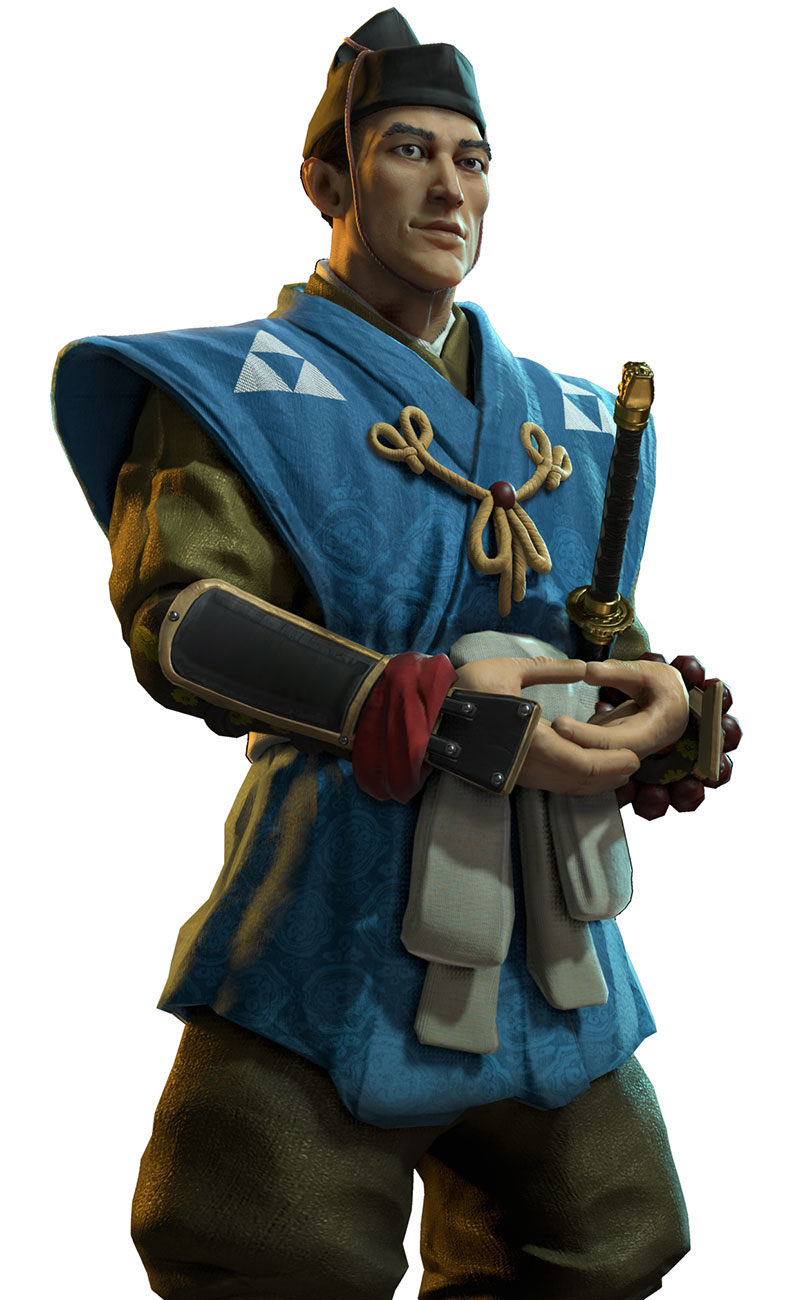 Hojo Character Art from Civilization VI