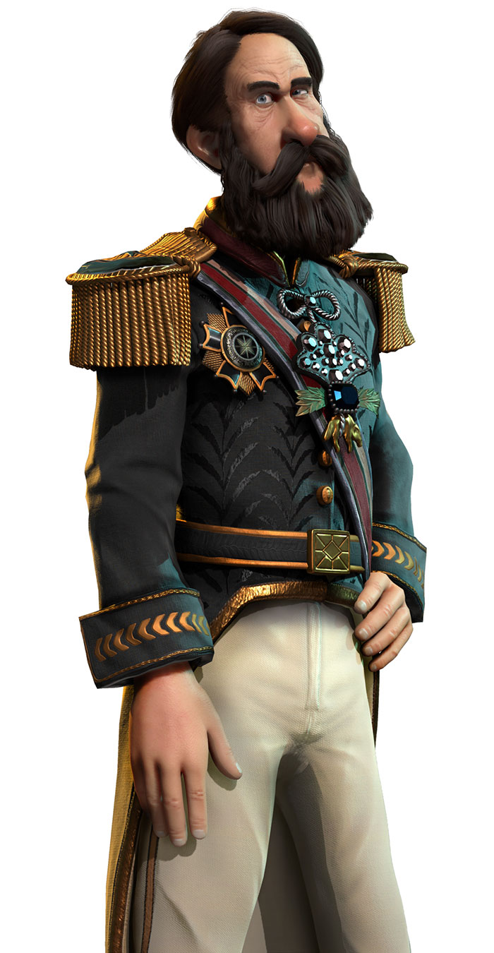 Pedro Character Art from Civilization VI