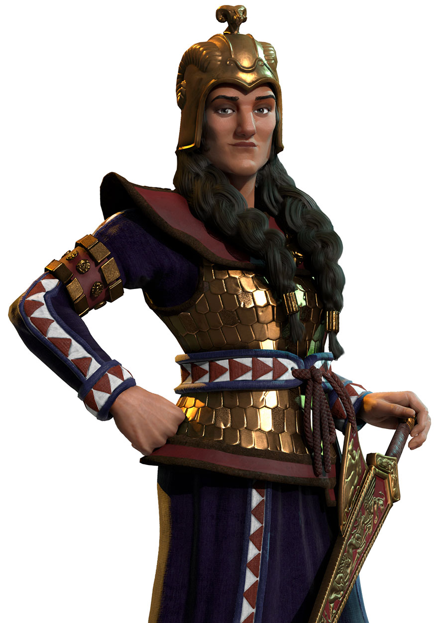 Tomyris Character Art from Civilization VI