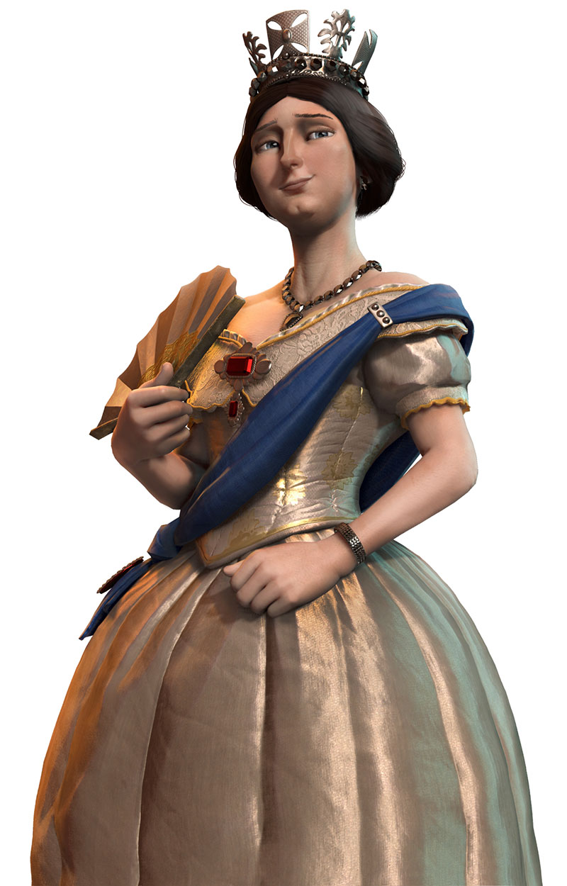 Victoria Character Art from Civilization VI