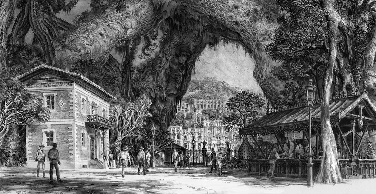 City Park Art from Dishonored 2
