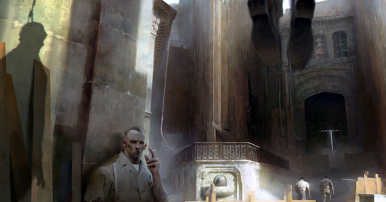 Hanged Man Concept Art from Dishonored 2